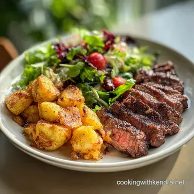 Steak and Salad in 20 Minutes | Bistro Style Recipe Card