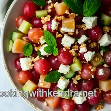 Easy Radiant Pink Grape Salad with Honey-Lime Drizzle Recipe Recipe Card