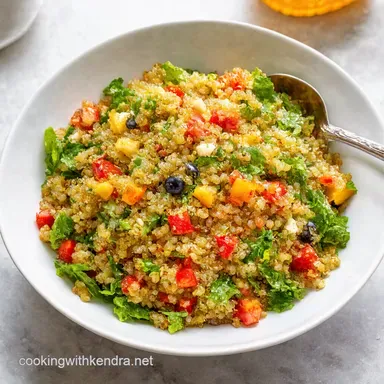 Is Quinoa Gluten Free Rainbow Salad Recipe Recipe Card