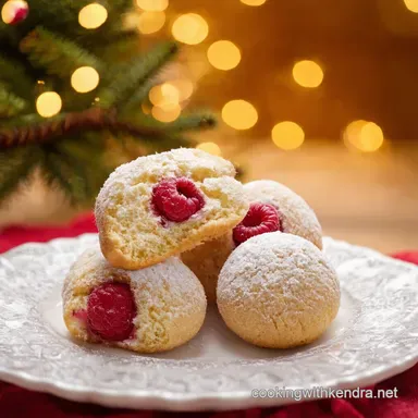 RaspberryFilled Snowball Cookies A Sweet My Familys Secret Recipe Recipe Card