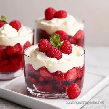 Red White Berry Bliss July Fourth Desserts Parfaits Recipe Card