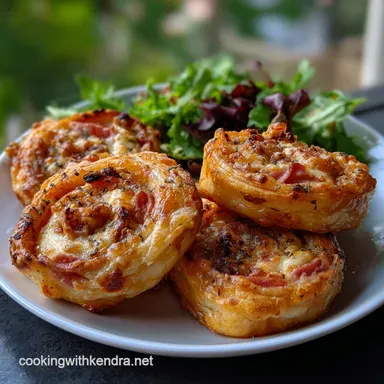 Reuben Puff Pastry Pinwheels: Crispy Rolls Recipe Card