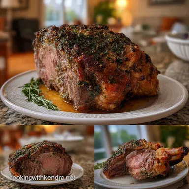 Prime Rib Roast Recipe: Edge-to-Edge Pink Recipe Card