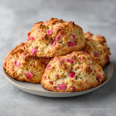 Rhubarb Buttermilk Scones in 30 Minutes Recipe Card
