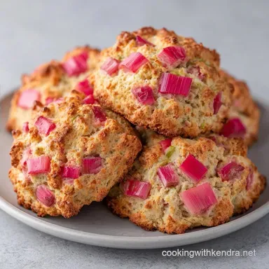 Rhubarb Buttermilk Scones in 30 Minutes