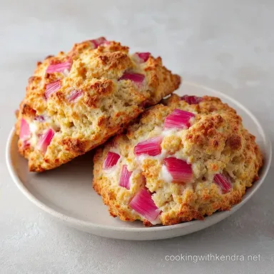 Rhubarb Cream Scones in 35 Minutes