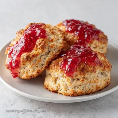 Rhubarb Jam Scones with Buttermilk Recipe Card