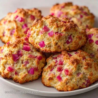 Quick Rhubarb Scones Recipe Recipe Card