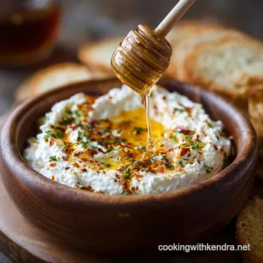 Ricotta Dip with Hot Honey Easy 15-Minute Whipped Appetizer Recipe Card