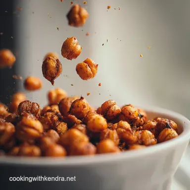Healthy Snack with Roasted Chickpeas: Crispy & Smoky Recipe Card