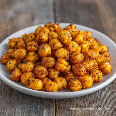 Roasted Chickpeas: High Protein Snack Recipe Card