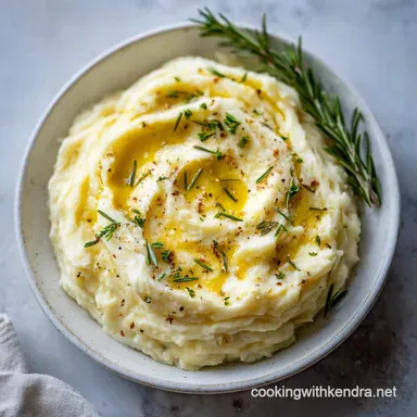 Roasted Garlic Red Skin Mashed Potatoes for 6 Servings Recipe Card