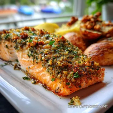 Healthy Dinner Recipe with Roasted Salmon Recipe Card