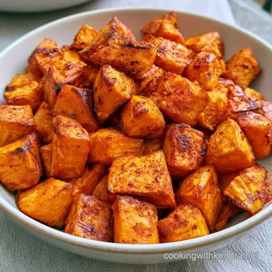 Crispy Dish with Roasted Sweet Potato Recipe Card
