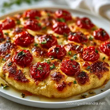 Roasted Tomato Flatbread Pizza for 4 Recipe Card