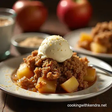 Showstopper Salted Caramel Apple Crumble Dessert Recipes Recipe Card