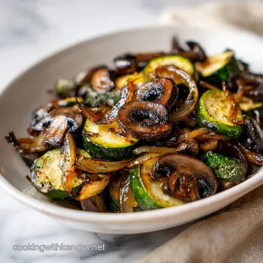 Sauteed Zucchini Mushrooms Onions: 20m