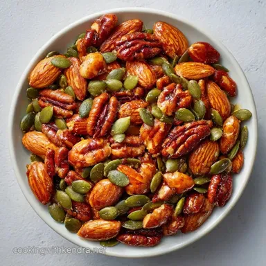 Savory Nut Mix in 20 Minutes Recipe Card