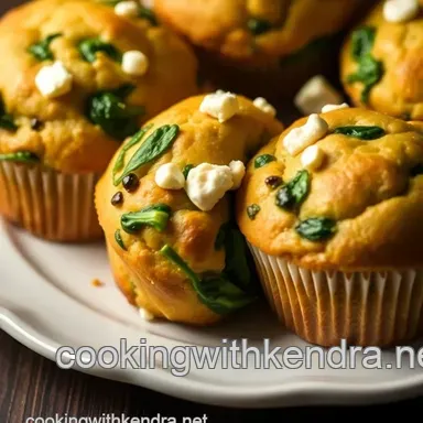 Delicious Breakfast Ideas: Savory Spinach and Feta Muffins to Start Your Day Recipe Card