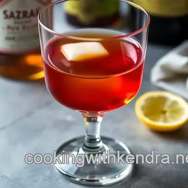 Sazerac Recipe: The Quintessential New Orleans Cocktail Recipe Card