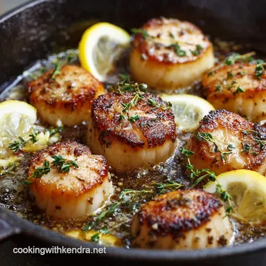 Scallops Recipe: Master the Perfect Sear with Lemon-Thyme Brown Butter Recipe Card