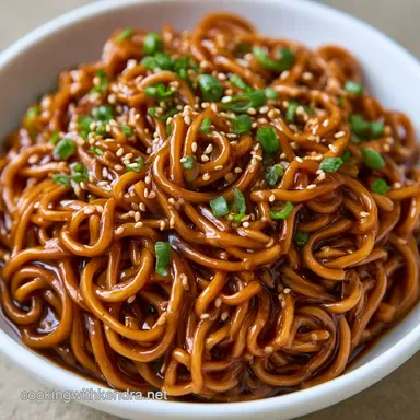 Sesame Garlic Lo Mein in 25 Minutes