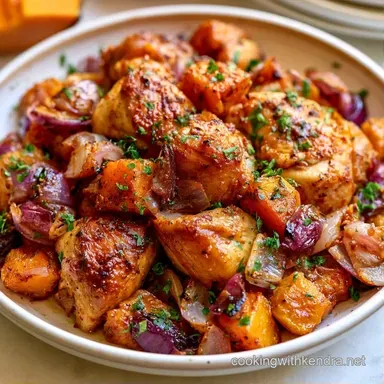 Chicken and Squash with Maple Syrup Recipe Card