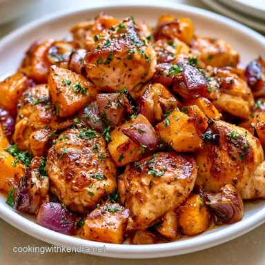 Chicken and Squash with Maple Syrup