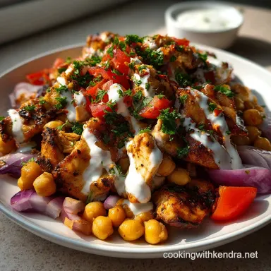 Sheet Pan Chicken Chickpea Shawarma: 10-Min Prep Dinner Recipe Card