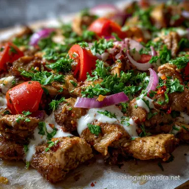 Easy Healthy Sheet Pan Chicken Shawarma: 40-Minute Meal Recipe Card