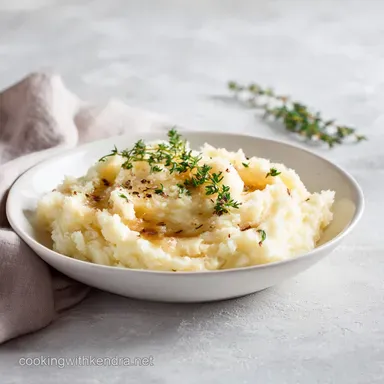 Cooked Turnips: Silky Brown Butter Thyme Mashed Recipe Recipe Card