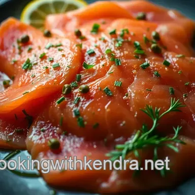 Silky Carpaccio Salmon: Easy Herb Dressing for a Fancy Appetizer Recipe Card