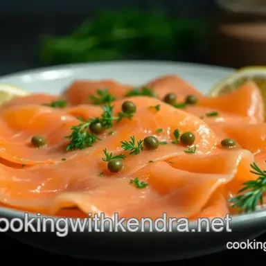 Silky Carpaccio Salmon: Easy Herb Dressing for a Fancy Appetizer