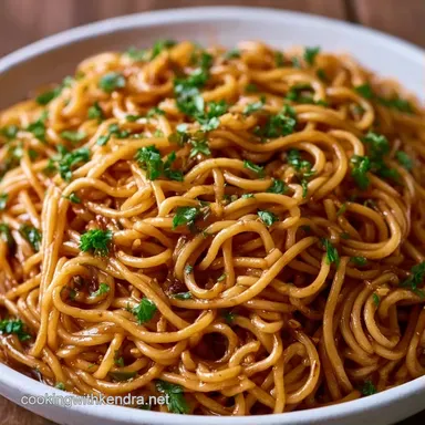 Simple Garlic Noodle Dish in 15 Minutes Recipe Card