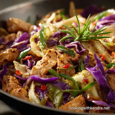 Turkey and Cabbage Stir Fry Ready in 32 Minutes UmamiRich Recipe Card