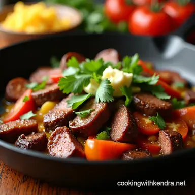 Sizzling easy steak fajitas My Weeknight Fiesta Recipe Card