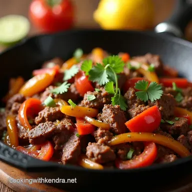Best Beef Fajita Recipe Sizzling Skillet Perfection Recipe Card