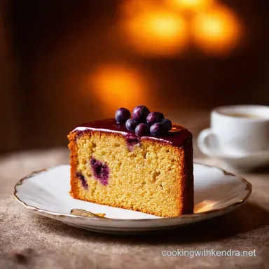 Sloe Gin Ginger Cake Boozy Afternoon Tea Treat Recipe Card