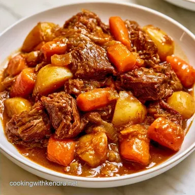 Slow Cooker Beef Potato Stew for 8