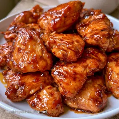 Slow Cooker Bourbonless Chicken for 6 Recipe Card