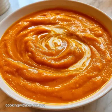Slow Cooker Butternut Squash Soup for 6 Recipe Card