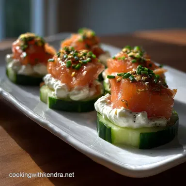 New Years Appetizer with Smoked Salmon Recipe Card