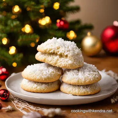 Snowdrift Coconut Christmas Cookies for the Win Easy Bake Recipe Card