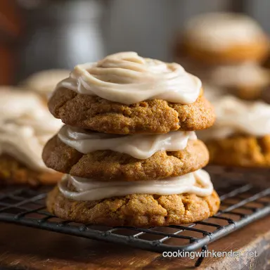 Ultimate Soft Pumpkin Cookies with Browned Butter Icing Recipe Recipe Card