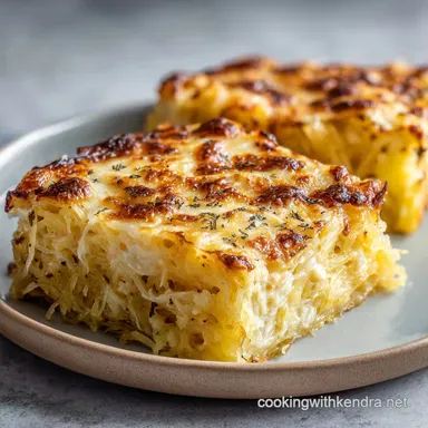 Spaghetti Squash Au Gratin: Crispy Baked
