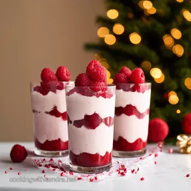 Champagne Raspberry New Years Desserts Easy Mousse Parfaits Recipe Card