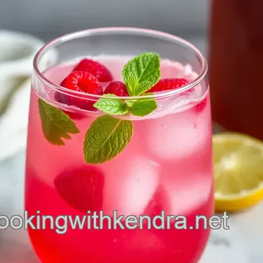 Sparkling Raspberry & Mint Refresher: Non Alcoholic Drink Recipes! Recipe Card
