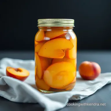 Spiced Pickled Peaches: Bottled Summer Sunshine!