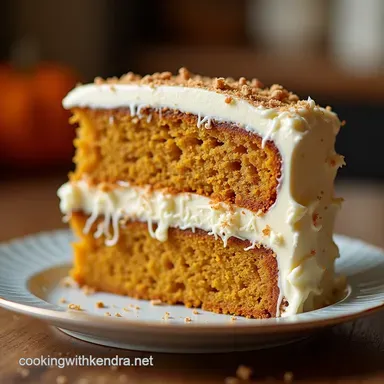 Best Spiced Pumpkin Layer Cake Recipe with Maple Cream Cheese Frosting Recipe Card