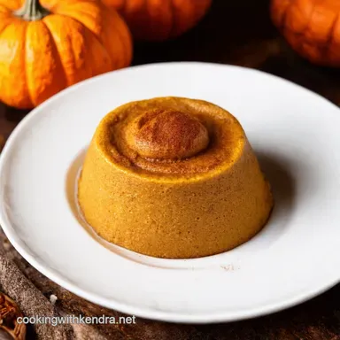 Spiced Pumpkin Pudding Easy Autumn Dessert Recipe Card